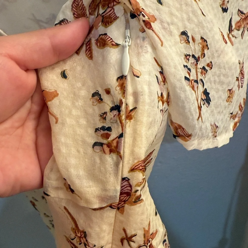 Madewell cream blouse